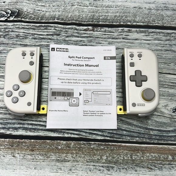 Nintendo Switch Split Pad Compact Controller - Light Grey/Yellow - Picture 5 of 12